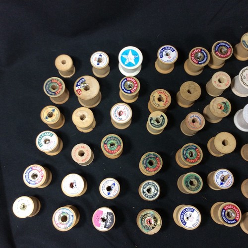 Wooden Spools Clarks And Star No Thread Vintage Lot Of 25 Collect Sewing crafts