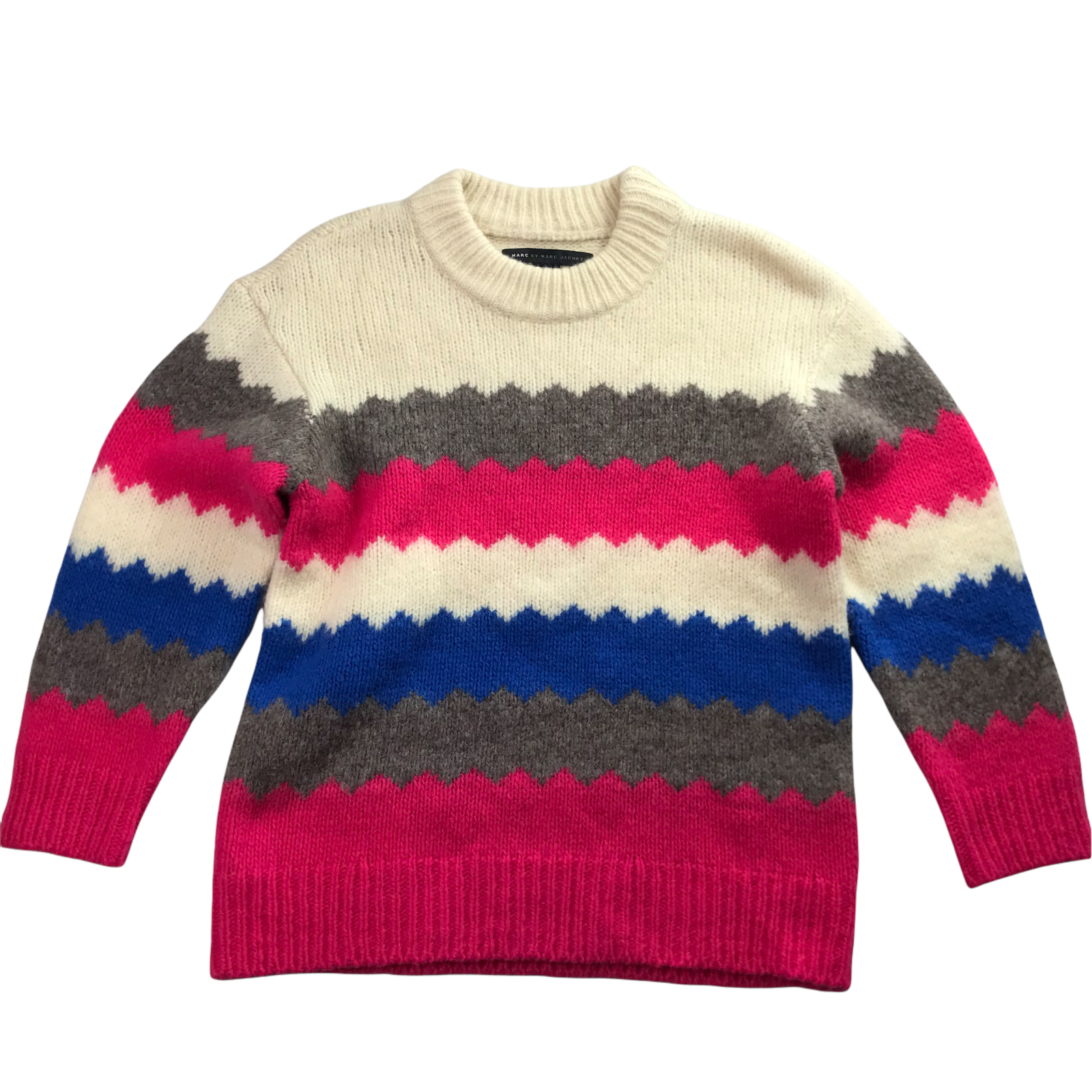 Heaven by Marc Jacobs ストライプ馬刺繍 クロップドニット