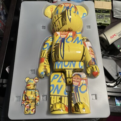 BE@RBRICK x Medicom Toy 100% & 400% Set #3 / Andy Warhol & Jean-Michel OneSize