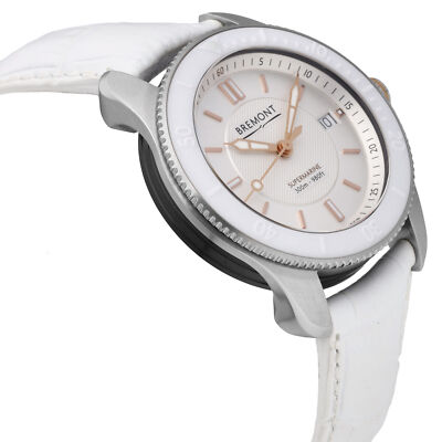 Pre-owned Bremont S300 Vigo 40mm Stainless Steel White Dial Auto Men's Watch S300-vigo-r-s