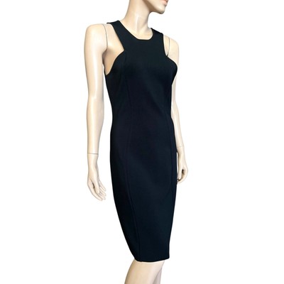 Jill Stuart Racerback Milano Open Back Cocktail Dress Size M Sleeveless Stretchy