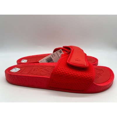 adidas Boost Slide Pharrell Active Red FY6140 Men's Size 9 New