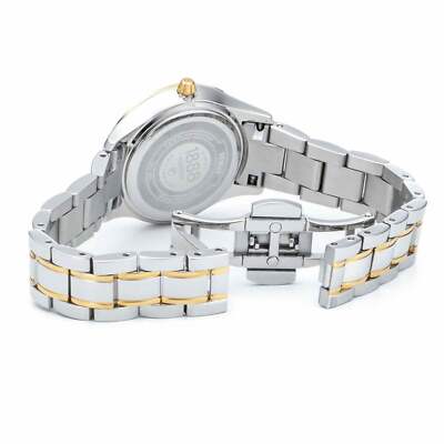 Pre-owned Roamer 601857 47 89 20 Women's Venus Diamond Wristwatch In Silver/gold