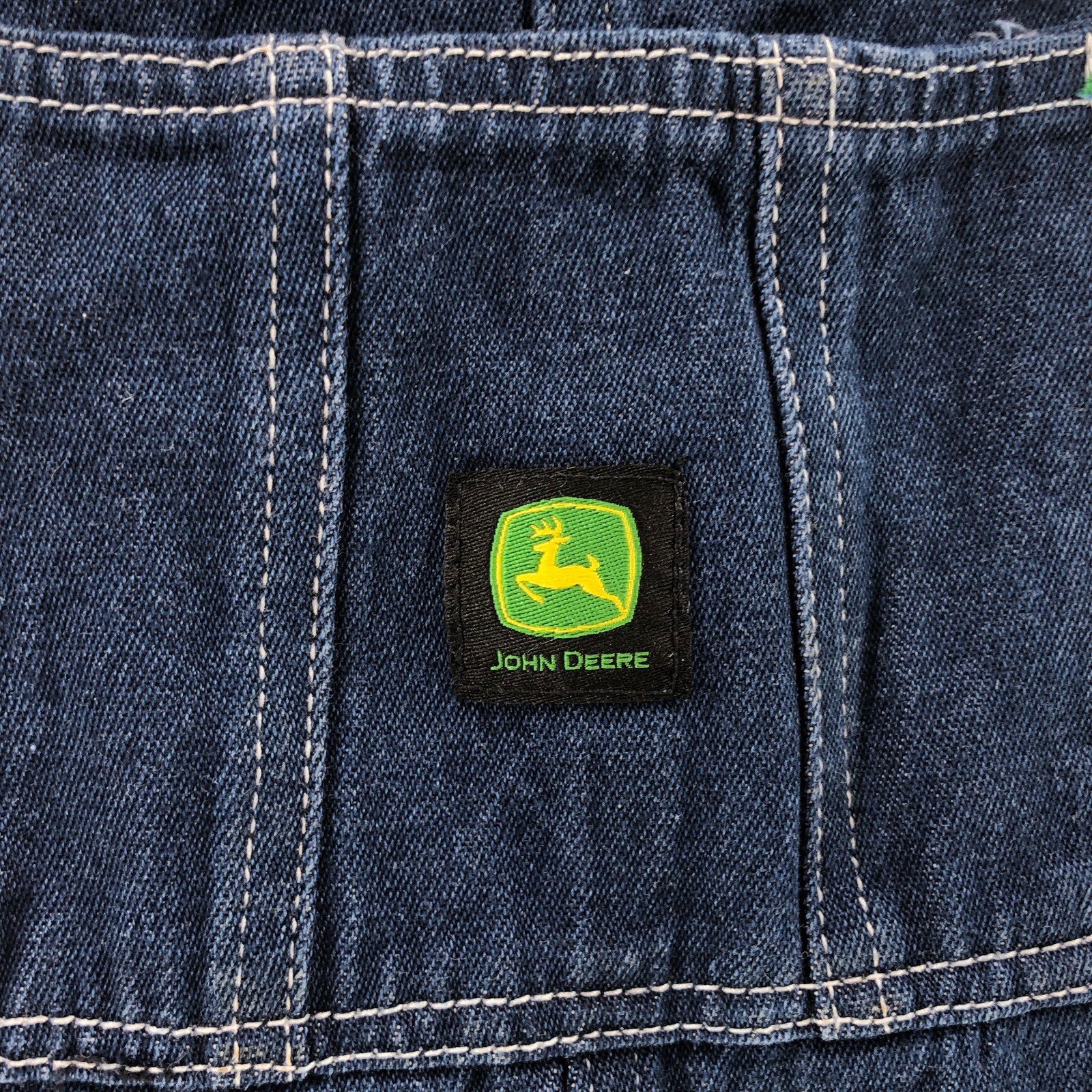 John Deere Blue Bib Jean Overalls Youth Kids Size 10 Regular Farmer GB5