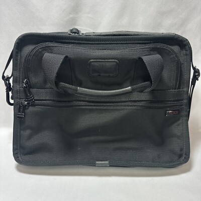 TUMI Alpha Ballistic Nylon Expandable Laptop Carry On Briefcase Case Bag 2661D3