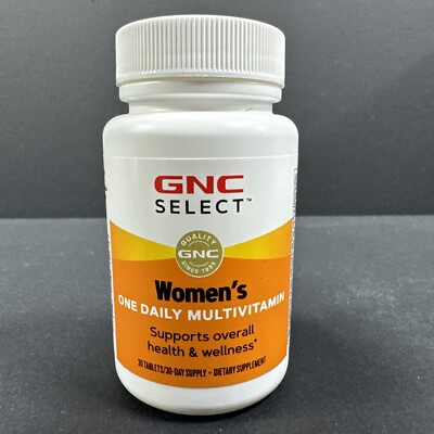 GNC SELECT Women s OneDaily Multivitamin SupportsHealth+Wellness 30ct/30day 3/25