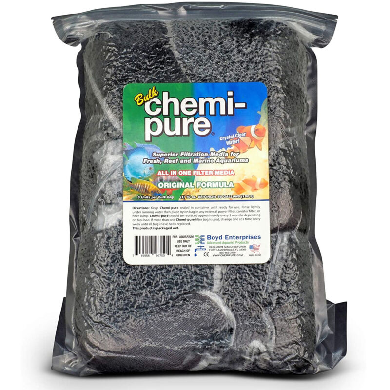 Boyd Chemi-Pure 10oz Bulk 6 Pack Superior Filter Media For Freshwater And Marine