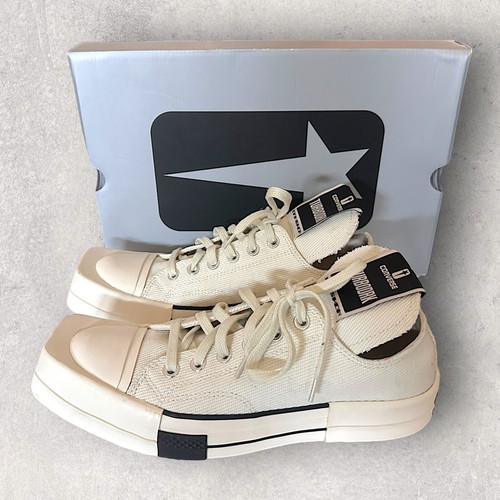 Converse X Rick Owens DRKSHDW Low Top Sneakers, US Mens 7 | eBay