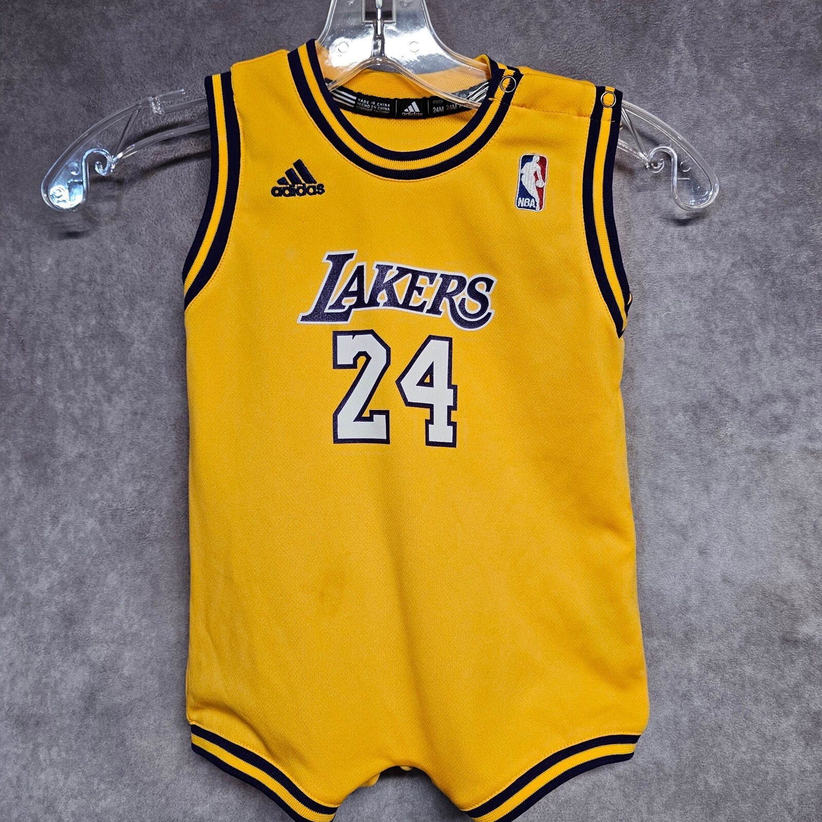 Vintage Adidas Los Angeles Lakers Kobe Bryant 24 Toddler