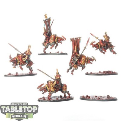 Blades of Khorne - 5 Mighty Skullcrushers - bemalt
