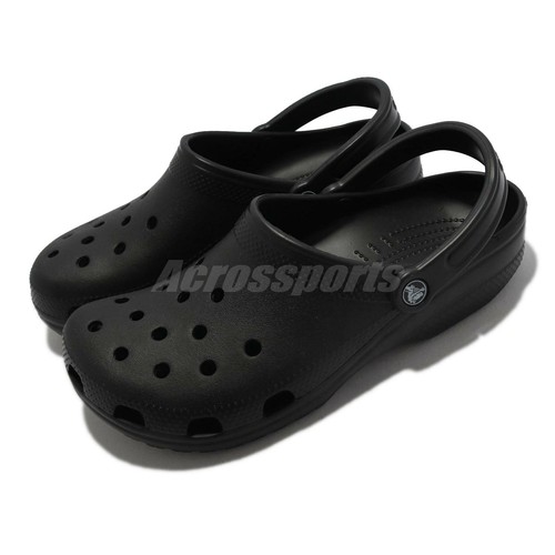 

Crocs Classic Black White Men Unisex Slip On Sandals Тапочки Обувь 10001-001, Черный, Classic