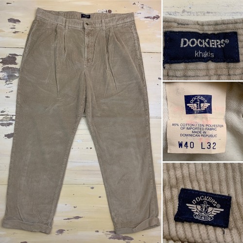 DOCKERS - Vtg 90s Relaxed Big Boy Skate Khaki Corduroy Pants DOCKERS - Vtg 90s Relaxed Big Boy Skate Khaki Corduroy Pants