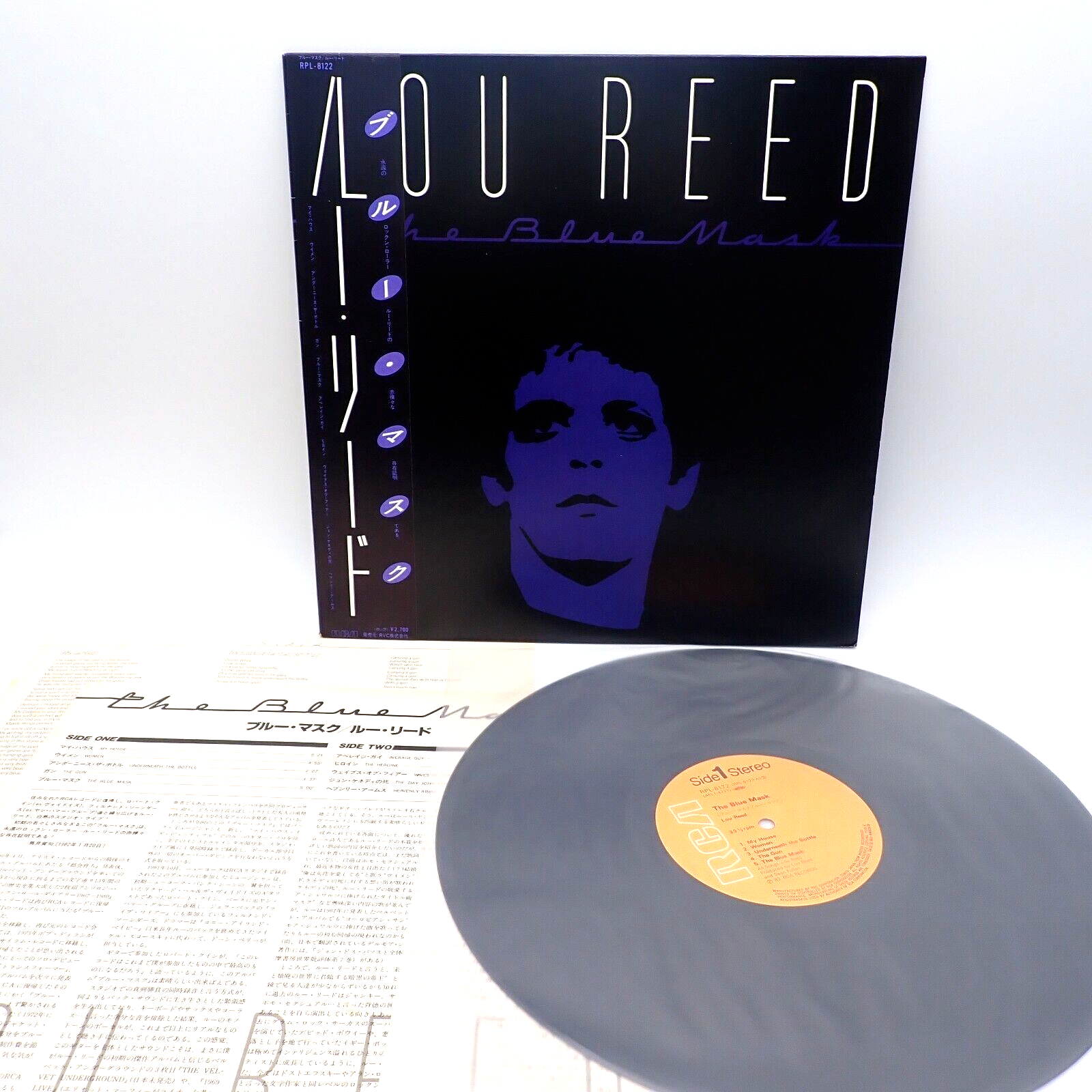 Lou Reed ‎– The Blue Mask Japan LP OBI VINYL RCA ‎– RPL-8122