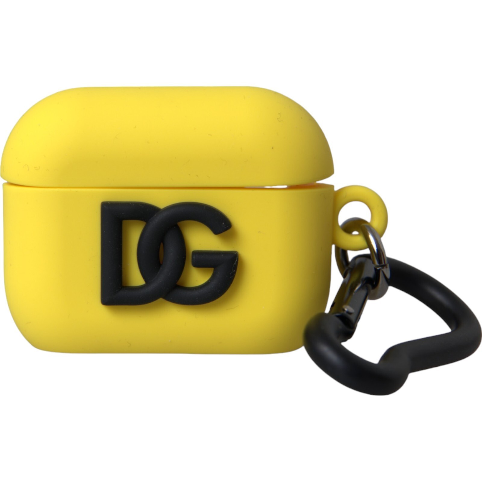 希少 DOLCE&GABBANA ドルガバ DG ロゴ airpods ケース DOLCE & GABBANA Airpods Case Yellow Silicone Logo Embossed