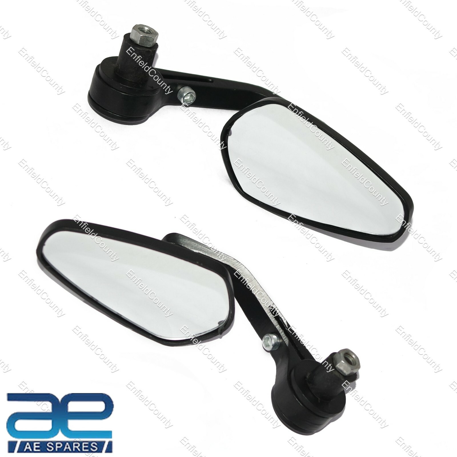 7/8" Handle Bar Mirror For Royal Enfield GT Continental Honda Suzuki Yamaha 