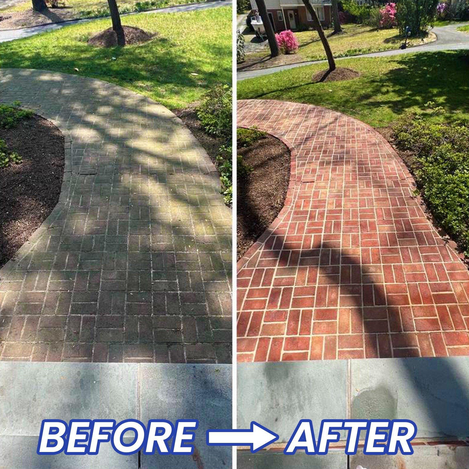 14" Pressure Washer Surface Cleaner Power Washer 4000PSI for Driveways Deck