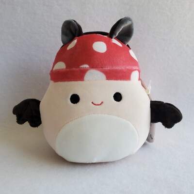 Squishmallow MALCOLM the MUSHROOM BAT 5'' plush HALLOWEEN costume wings 2024 RARE