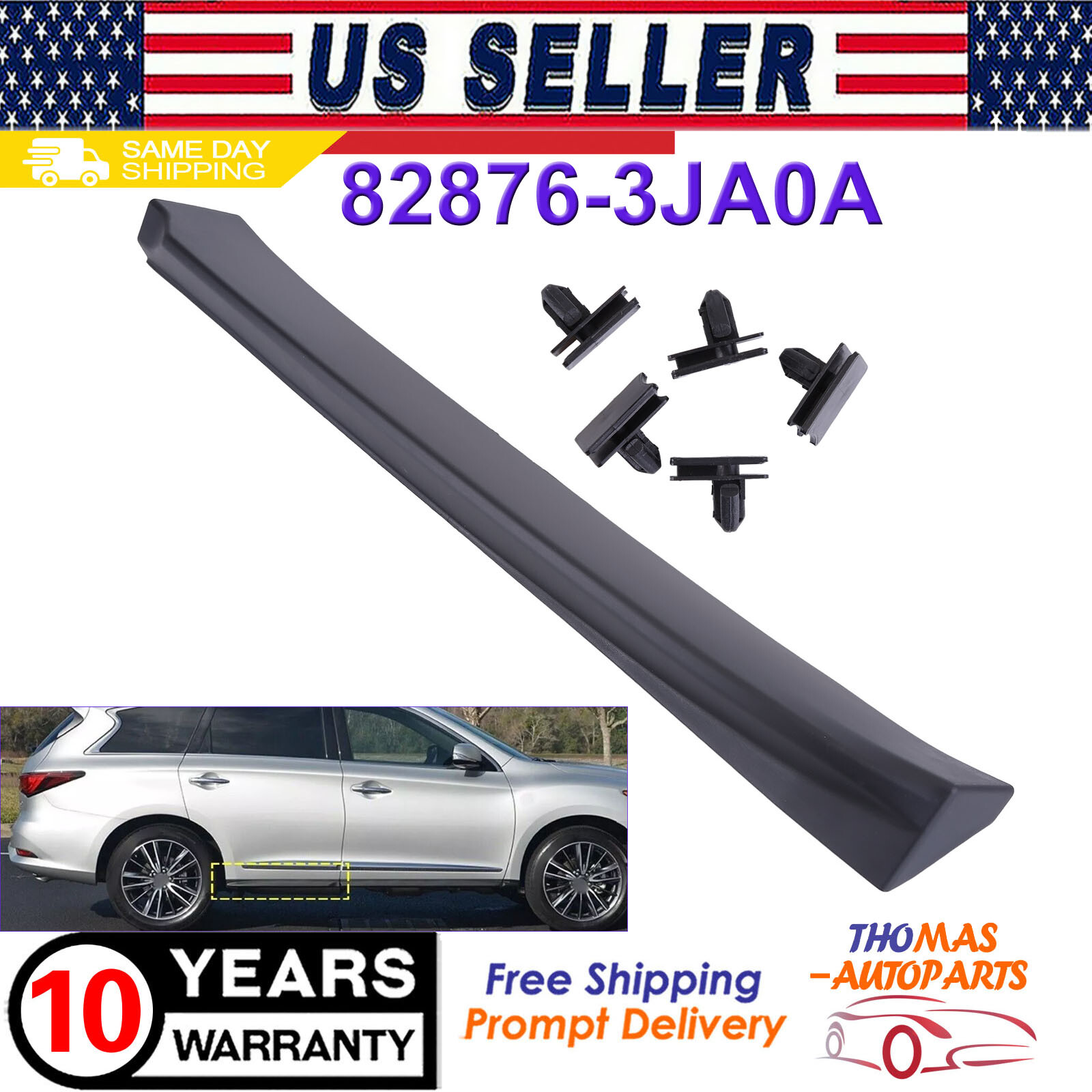 Fit Infiniti JX35 2013 QX60 2014-2017 Rear Right Lower Door