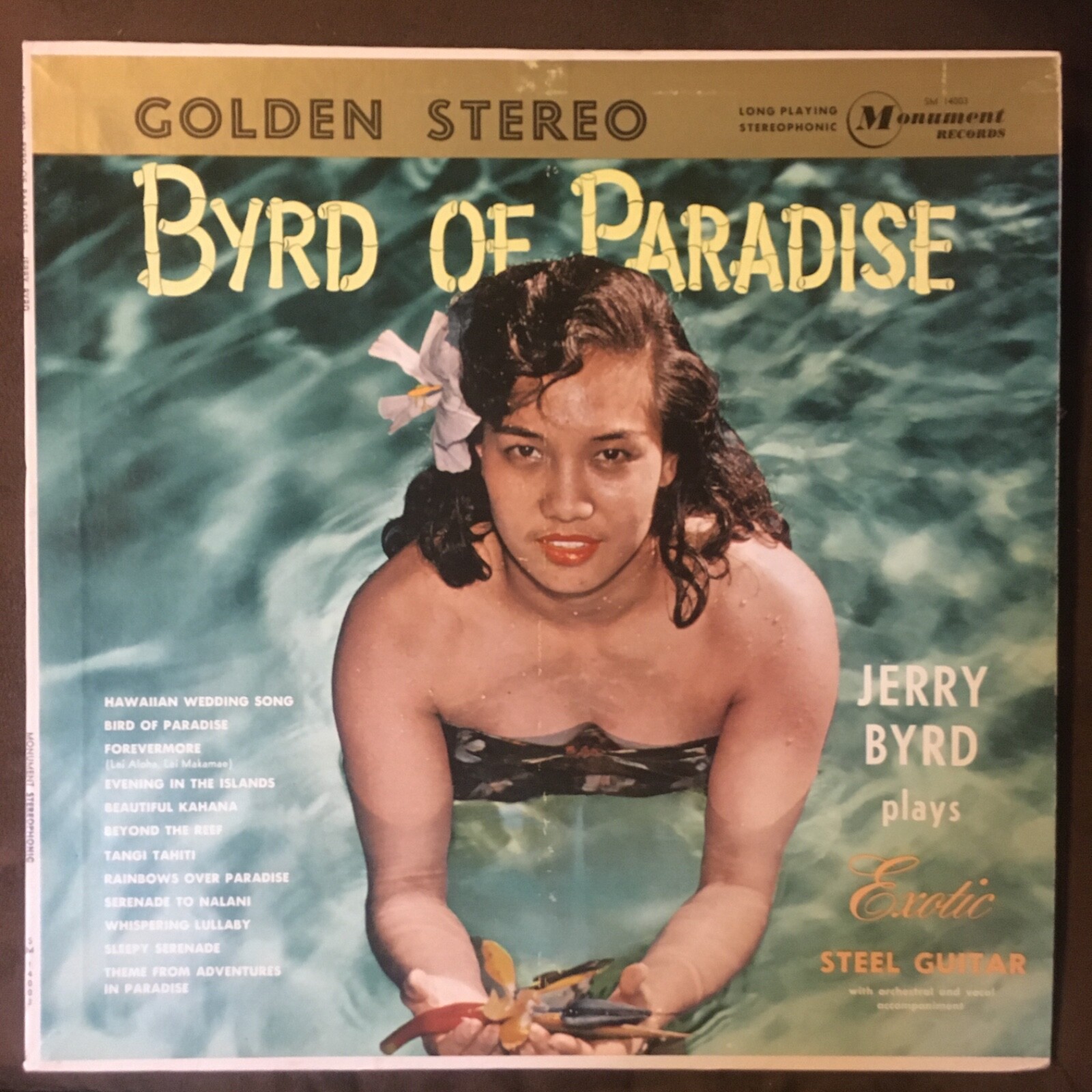 JERRY BYRD Byrd of Paradise 1961 Hawaiian Steel Guitar LP
