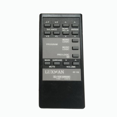 Original Luxman RF-116A Sound Processor Remote Control