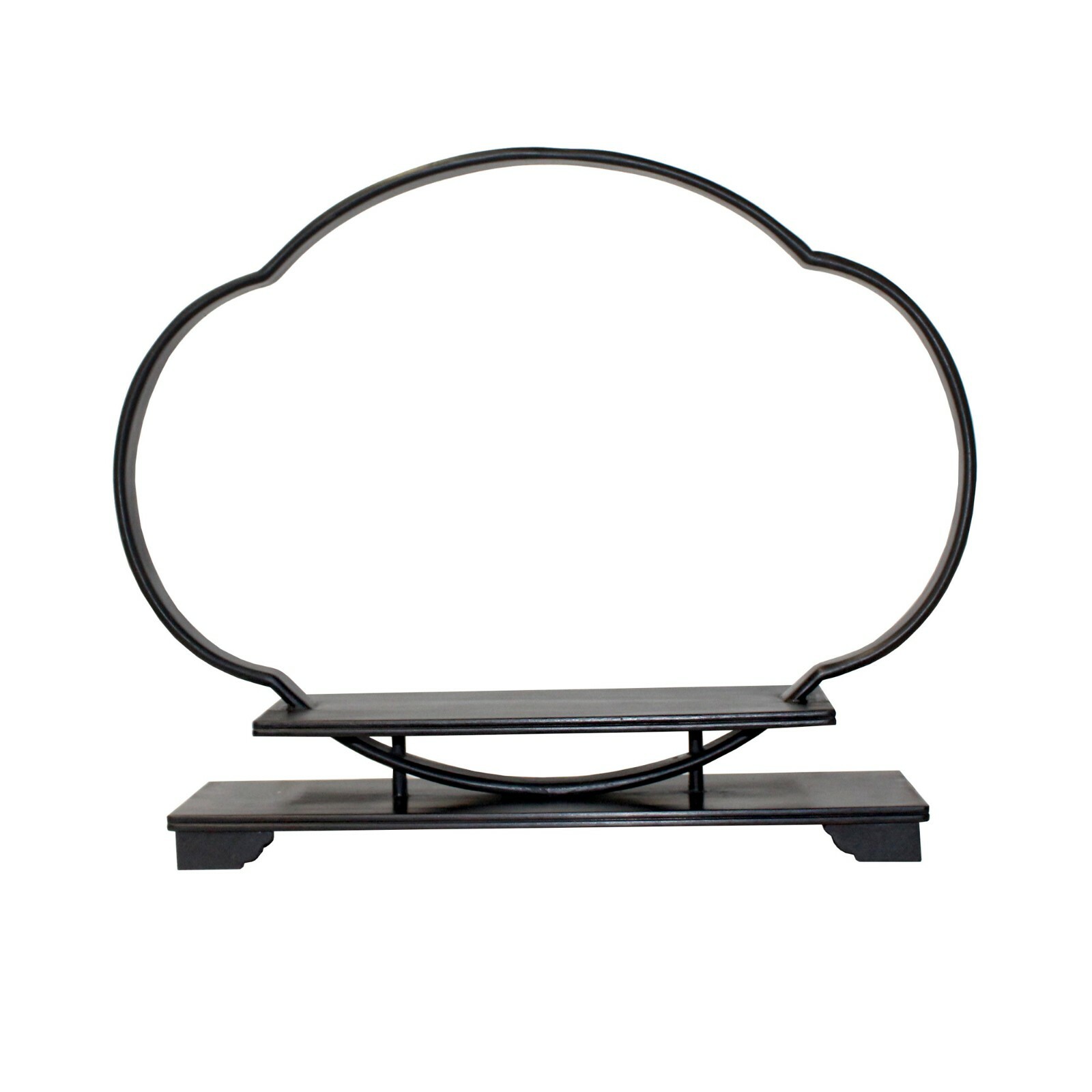 Chinese Dark Rosewood Flower Shape Table Top Display Stand Easel ws880S Chinese Dark Rosewood Flower Shape Table Top Display Stand Easel ws880S