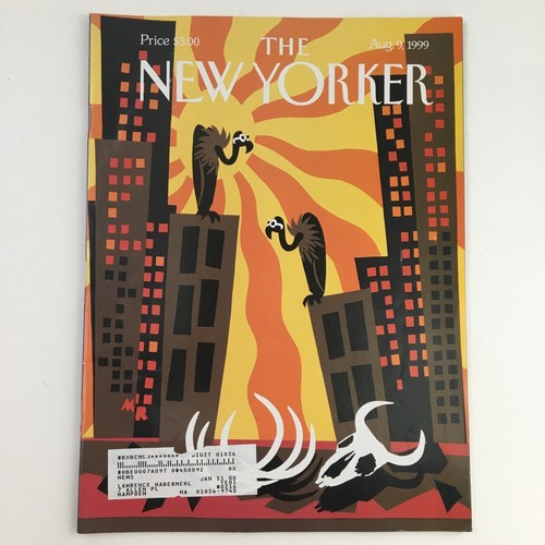 The New Yorker Magazine August 9 1999 Theme Art Cover by