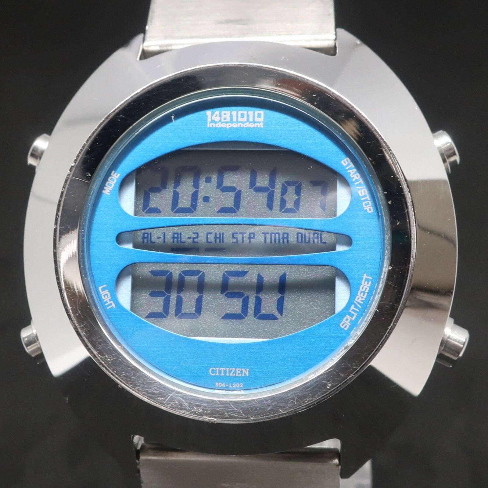 Vintage Citizen 1481010 Independent Watch D295 Backlight and Vintage Citizen 1481010 Independent Watch D295 Backlight and