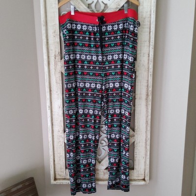 Rene Rofe Women's Plus Microfleece Lounge Pajama Pants Sleepwear Fair Isle