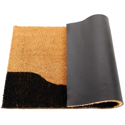 Cat Doormat for Outdoor Entrance, Beware of the Cat Coir Welcome Mat, 17x30 in