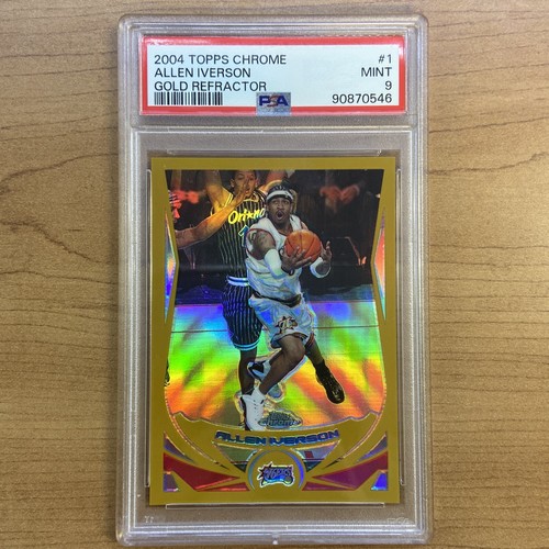 その他 ALLEN IVERSON Bowman Chrome REFRACTOR 2004 Topps Chrome Allen Iverson Gold Refractor /99 PSA 9 | eBay