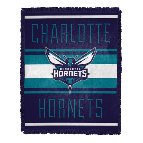 Тканое жаккардовое одеяло Northwest NBA Charlotte Hornets с носовой снастью
