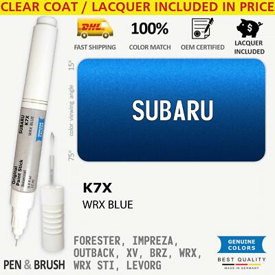 K7X Touch Up Paint for Subaru Blue FORESTER IMPREZA OUTBACK XV BRZ WRX STI LEVOR