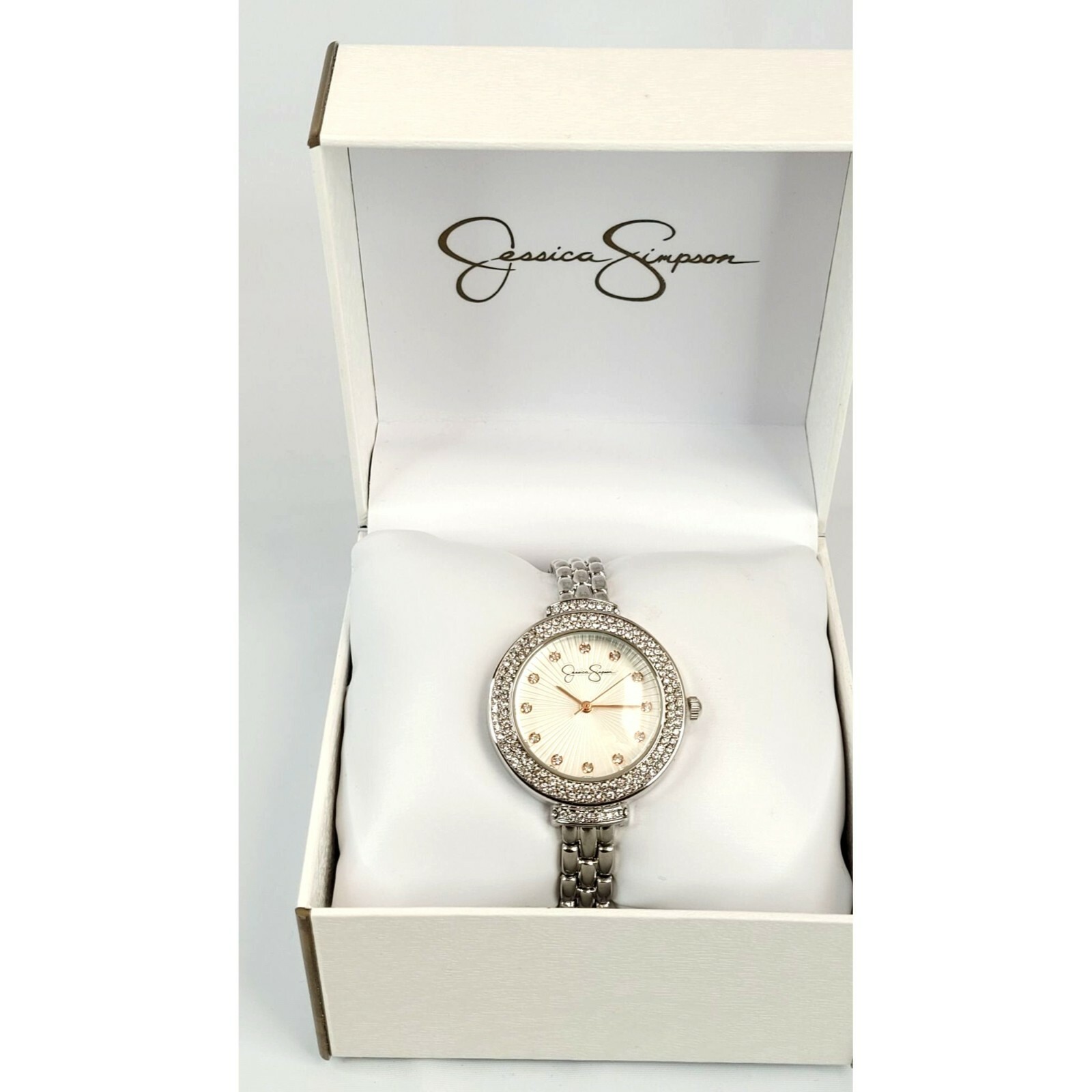 jessicaさま専用！ Jessica Simpson 36mm SIlver Tone Mettalized Edge To Edge