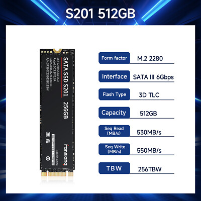 512GB M.2 2280 SATA III SSD 3D TLC Internal Solid State Drive PC Laptop 560MB/s