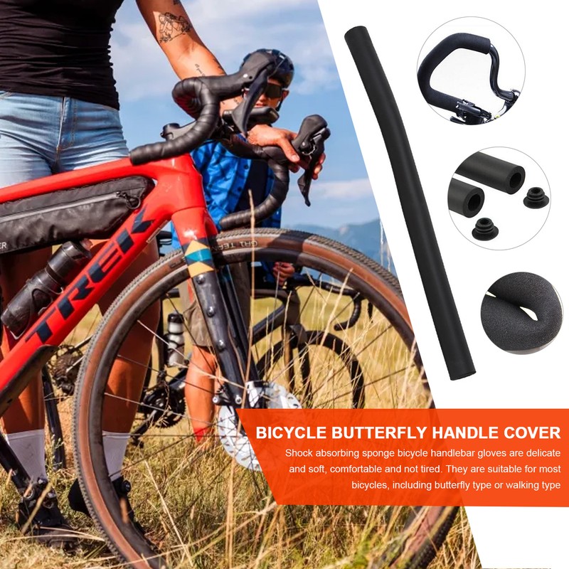 Bicycle Cycle MTB Bike Rough Tube Sponge Foam Rubber Handlebar Grips