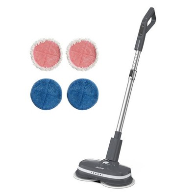 PowerGlide grigio scuro pulitore e lucidatore per pavimenti duri senza fili e