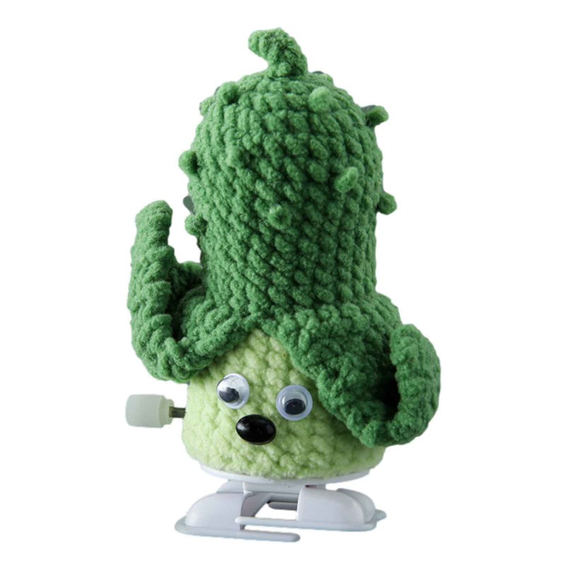 1* NEW Wind-up Jumping Toys Vegetables Clockwork Walking Doll Decoration Kid Toy