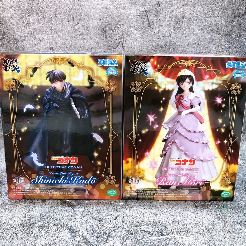 Detective Conan Shinichi Kudo & Ran Mori Xross Link Figure SET of