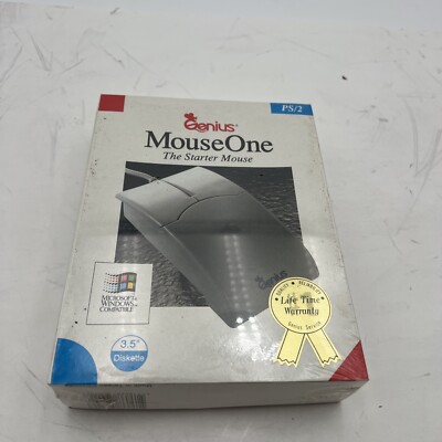Genius MouseOne, Vintage Square Beige PS/2 PC Mouse Model PS/2 NEW