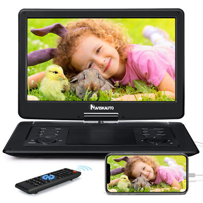19'' Full HD Portable DVD Player w/16'' Screen 6 Hrs Rechargeable Battery HDMI USB