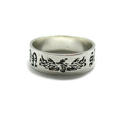 Echtes ringband aus sterling silber solide punziert 925 Drachentöter R001955