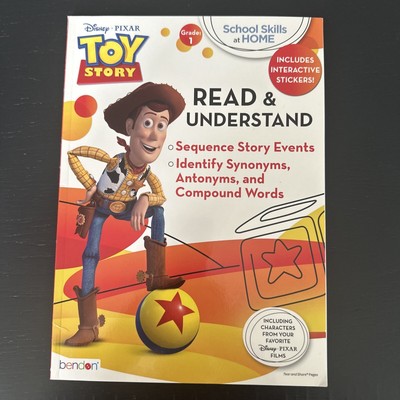 Disney Toy Story Read and Understand Learning Workbook Grade 1 School Skills New