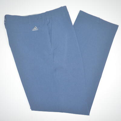 ADIDAS Ultimate365 Performance Stretch Blue Flat Front Golf Pants 36 x 32