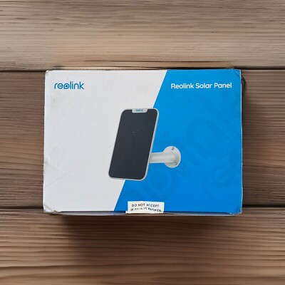 White Solar Panel Power Supply for Reolink Battery Security IP Camera