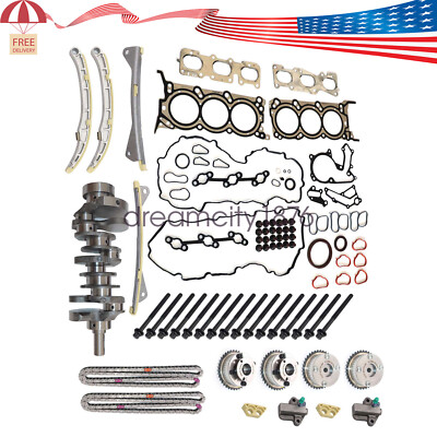 Engine Rebuild Kit - Crankshaft Head Gasket Timing Kit Fits HYUNDAI KIA 3.3L