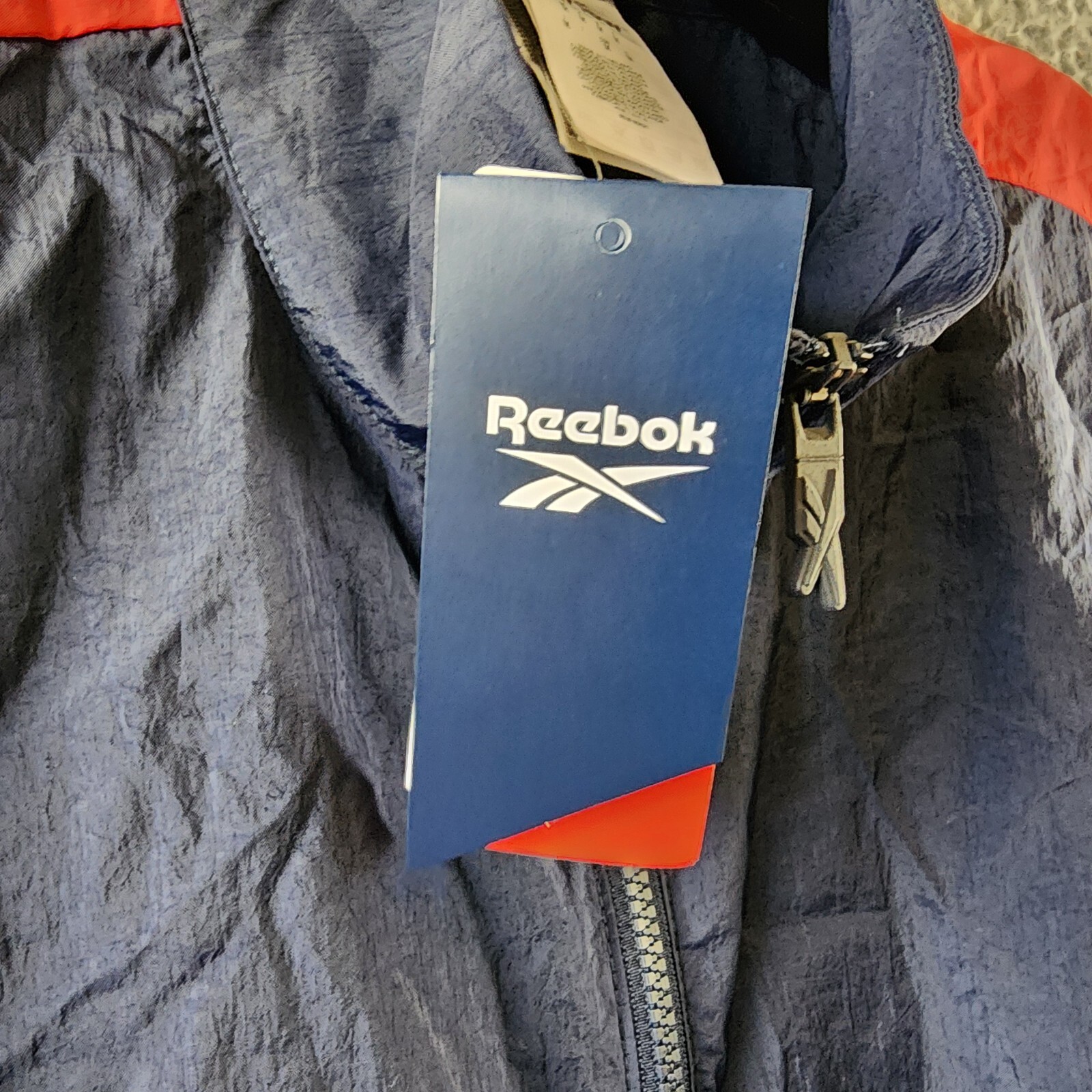 Reebok Plus Size Zip-Front Long-Sleeve Colorblocked Jacket Women's 1X 16W Navy - Picture 7 of 14