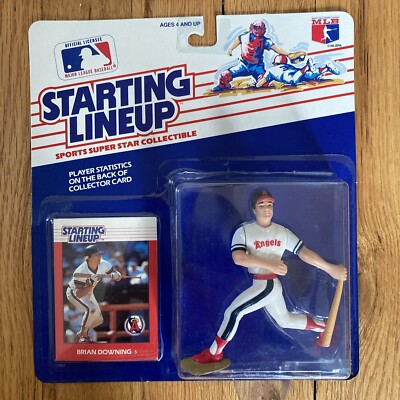 1988  BRIAN DOWNING Starting Lineup SLU Sports Figurine CALIFORNIA ANGELS Sealed