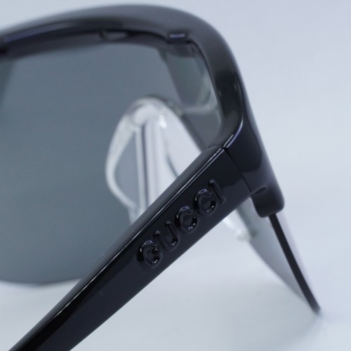 Pre-owned Gucci Gg1645s 003 Black/multilayer Silver Mirror 99-1-125 Sunglasses