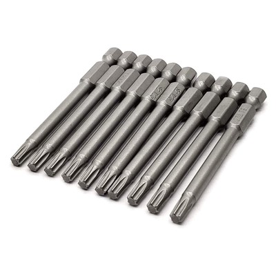 L-A 3''/75mm T25 Torx Head Screwdriver Bit Set, 1/4 Inch Hex Shank with Quick ...