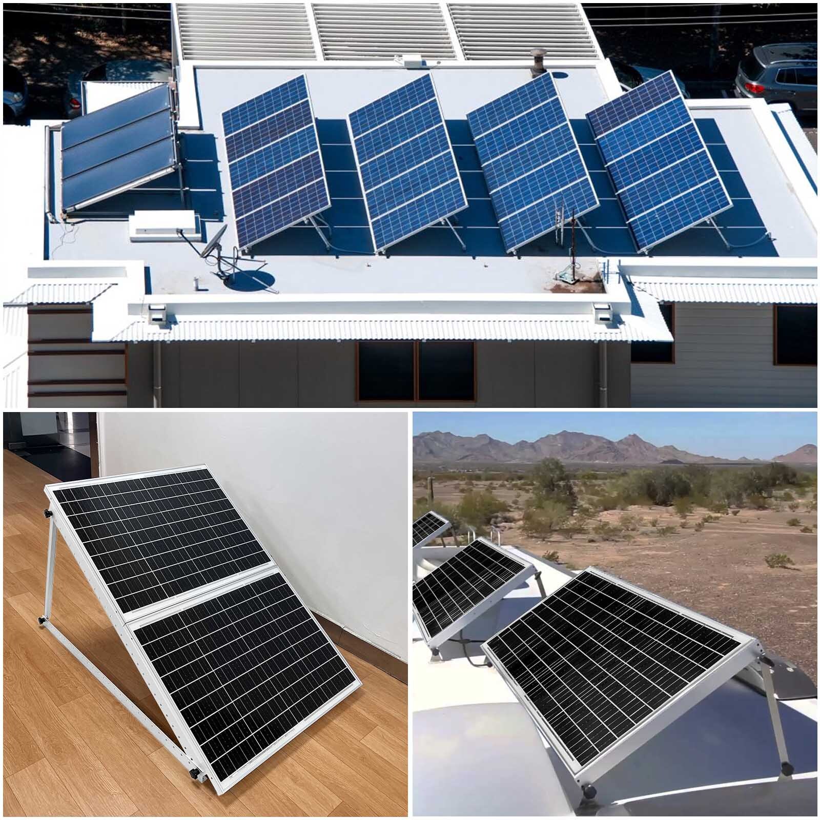 PFCTART 41 inches Adjustable Solar Panel RV Tilt Mount Brackets For RV Roof Boat